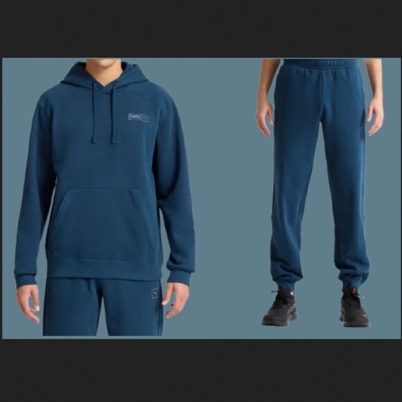 Puma Men 2pc Set Hoodie Sweater PANTS Tracksuit Activewear Size S/M/L/XL/XXL New - Picture 1 of 4